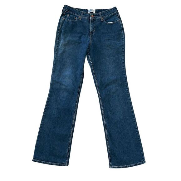 LEVI Blue At Waist Bootcut Jeans Size 12 Long - Picture 2 of 9